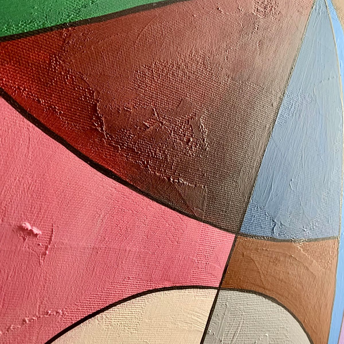 Obraz abstrakcja na płótnie "Kolorowy zawrót głowy" - komplet obrazów 2306A - obrazek 5