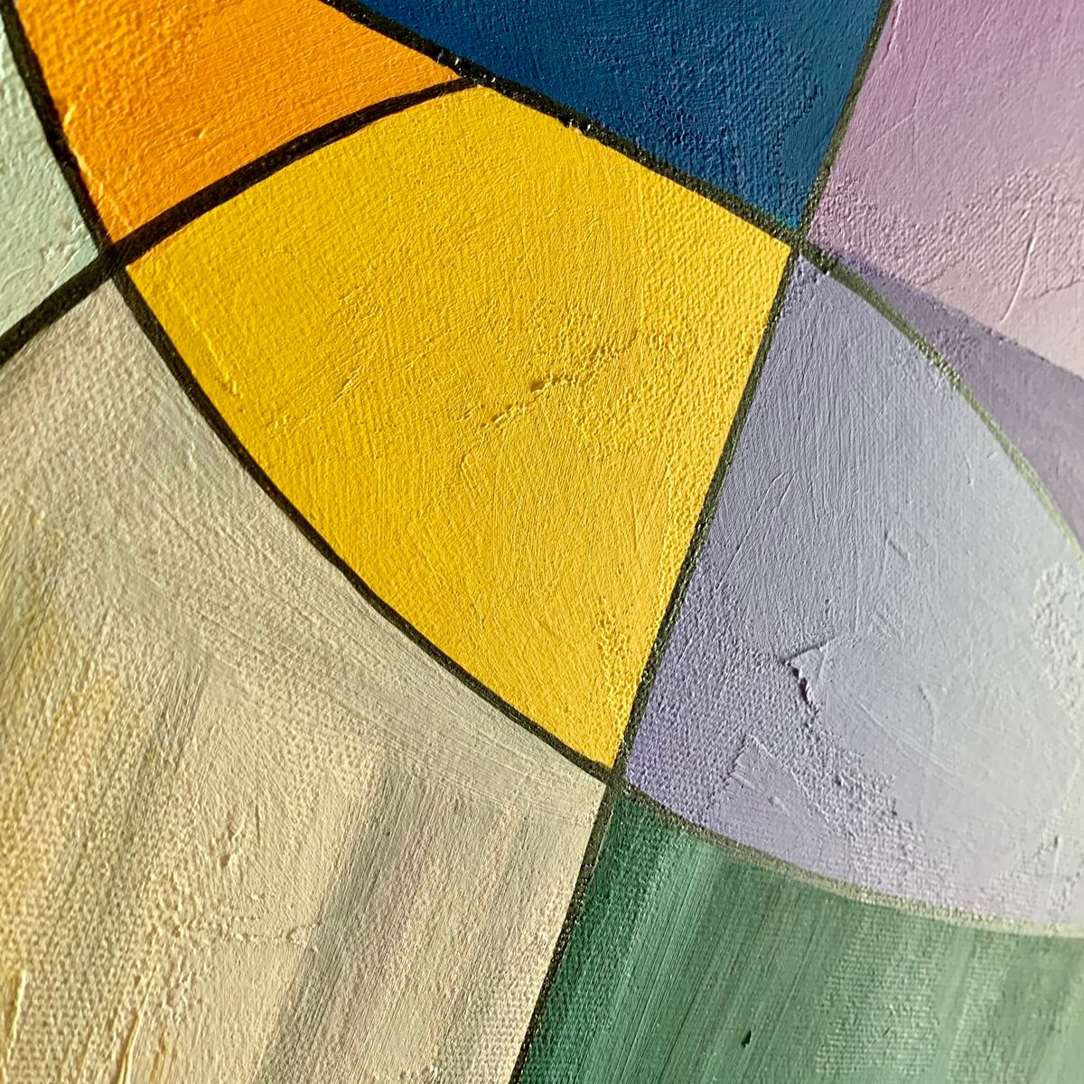 Obraz abstrakcja na płótnie "Kolorowy zawrót głowy" - komplet obrazów 2306A - obrazek 6