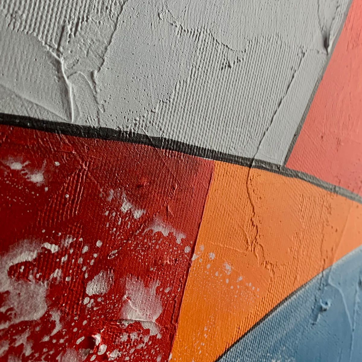 Obraz abstrakcja na płótnie "Kolorowe myśli" - komplet obrazów 2304A - obrazek 5