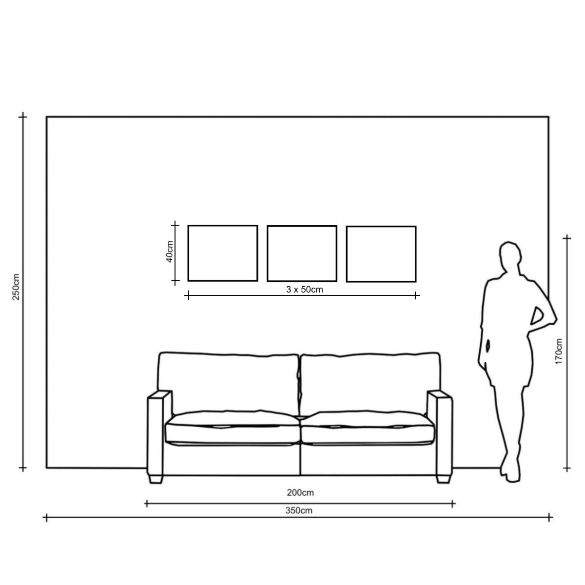 Abstrakcja tryptyk "We śnie" obraz ręcznie malowany 1886A - obrazek 7