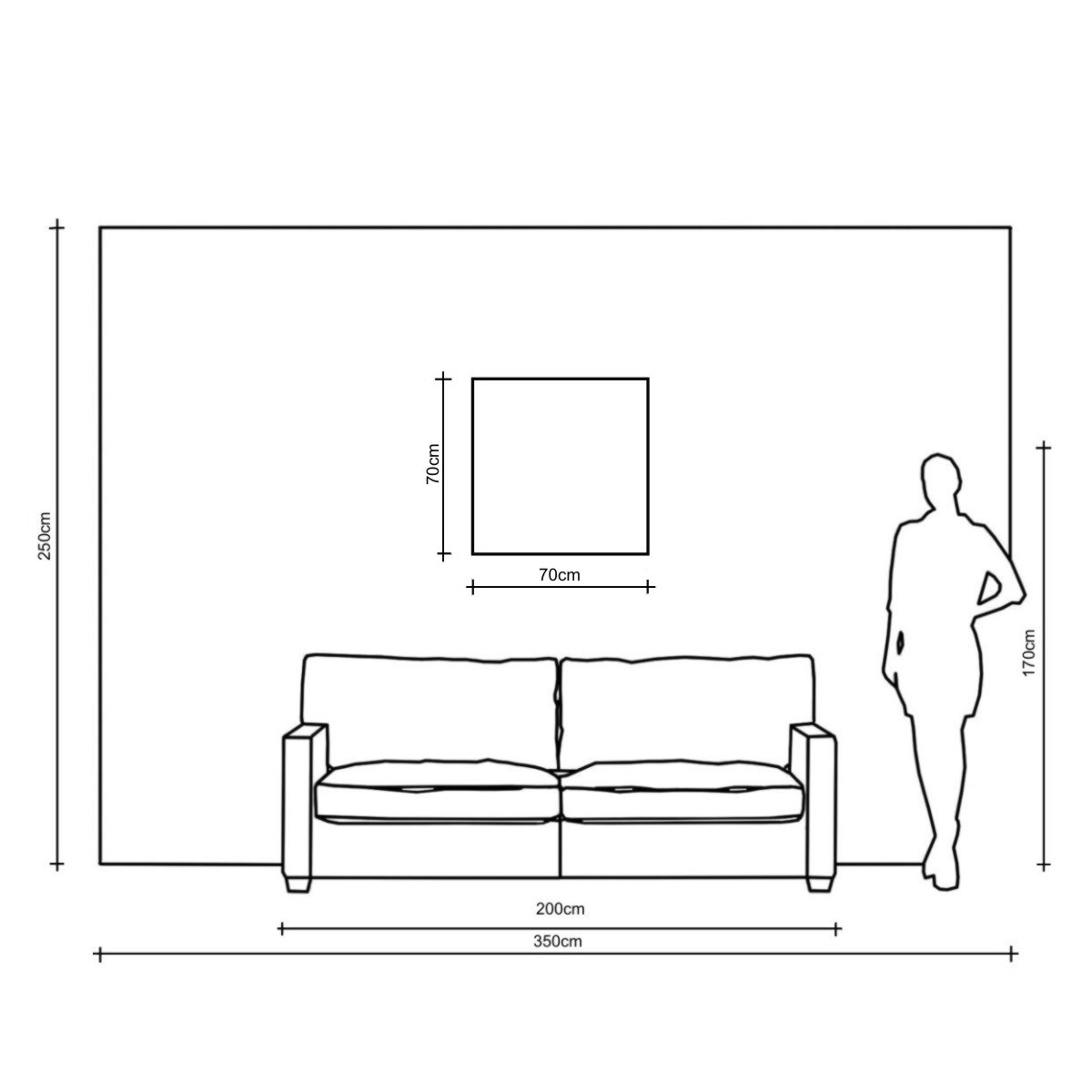 Obraz minimalistyczna abstrakcja "Poszukiwanie celu" 2307A - obrazek 8