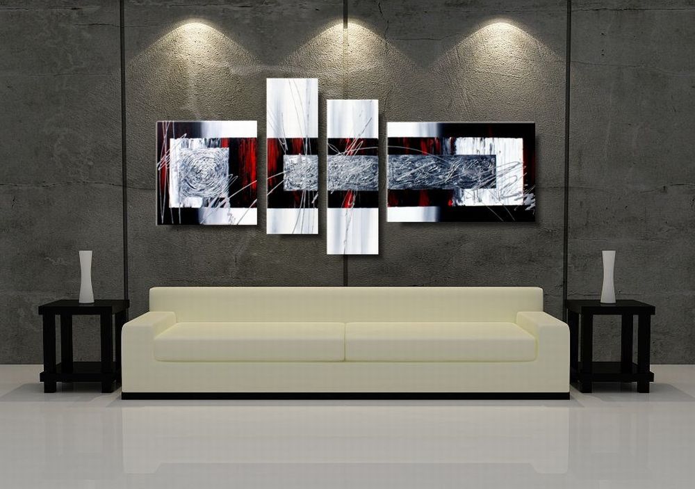 Abstrakcja deszczowy dzień nowoczesne obrazy na płótnie 1051A - obrazek 3