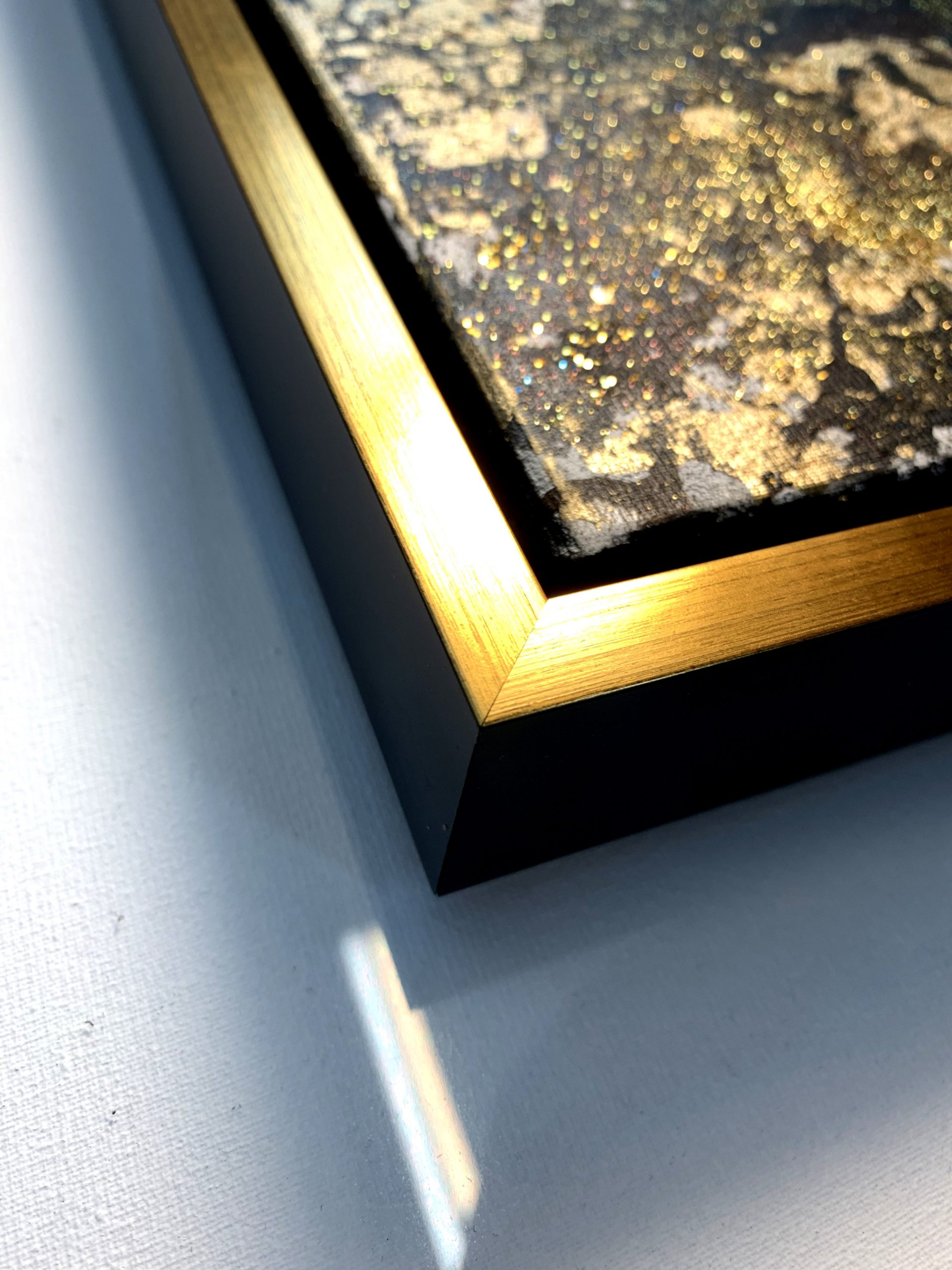 American box rama do obrazu pudełkowa czarno-złota 4025 - obrazek 5