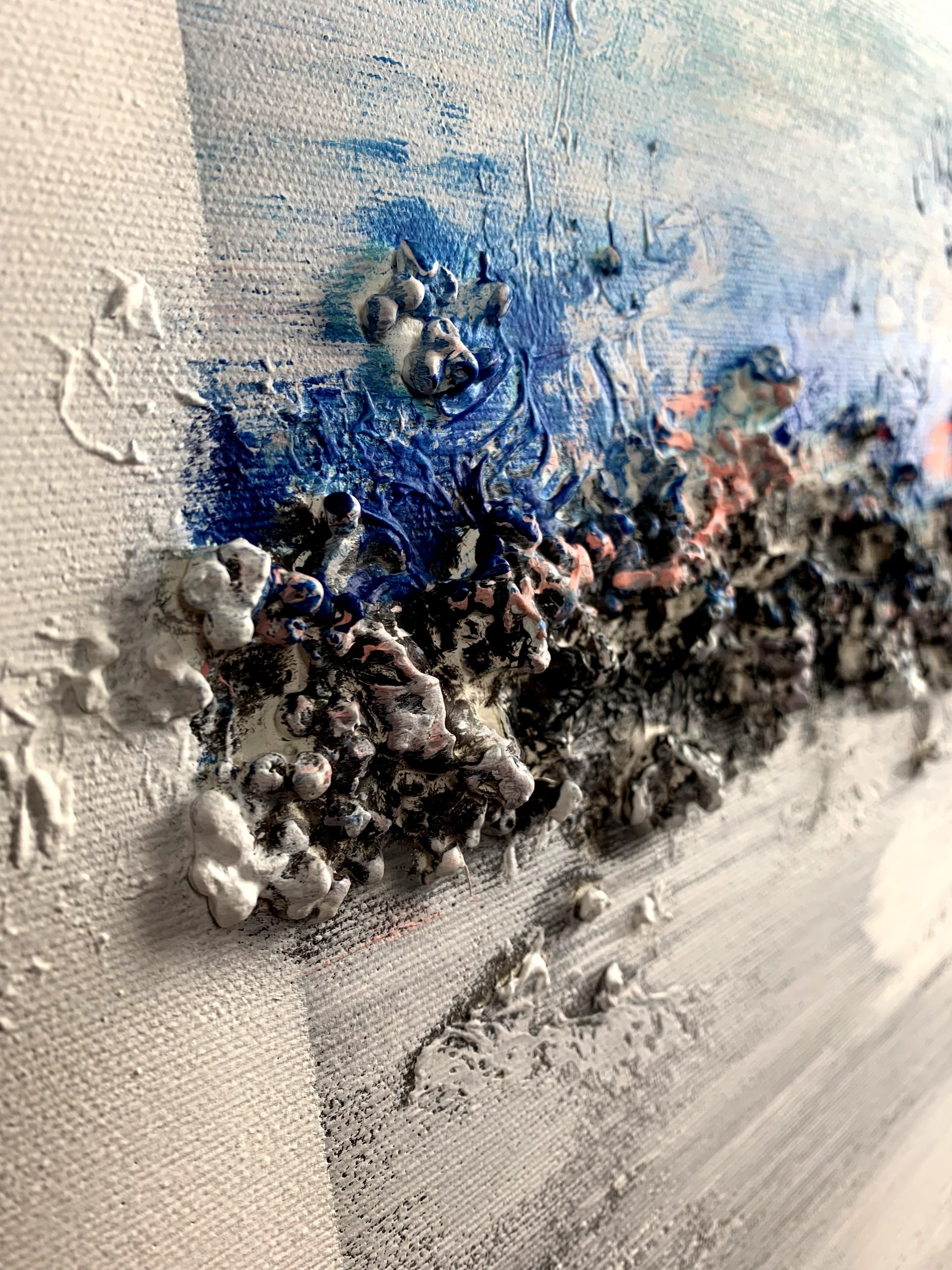 Obraz ręcznie malowany na płótnie "Morskie fale" 2113A - obrazek 6