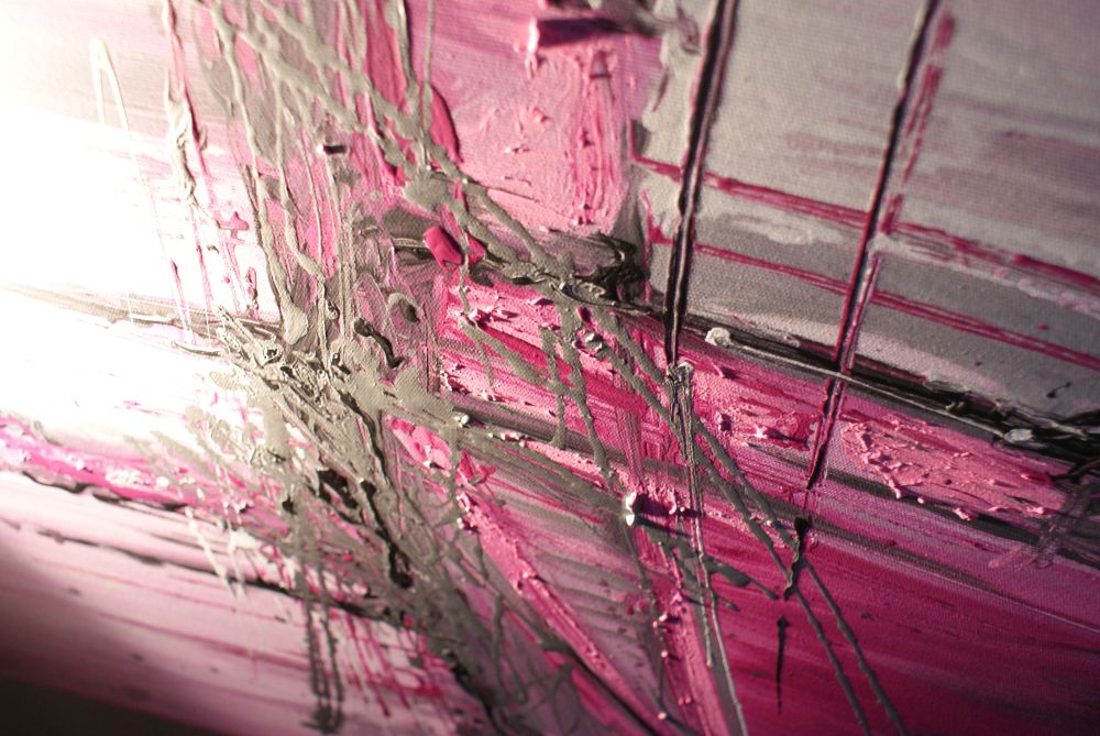 Duży różowy obraz cukierkowa słodka abstrakcja obrazy na płótnie 1359A - obrazek 5