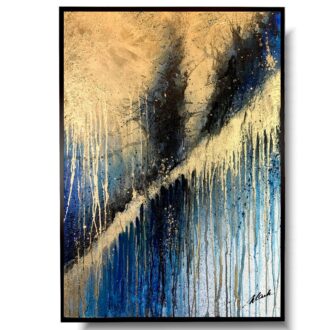 Elegancki obraz w ramie burza piaskowa abstrakcja 2019A