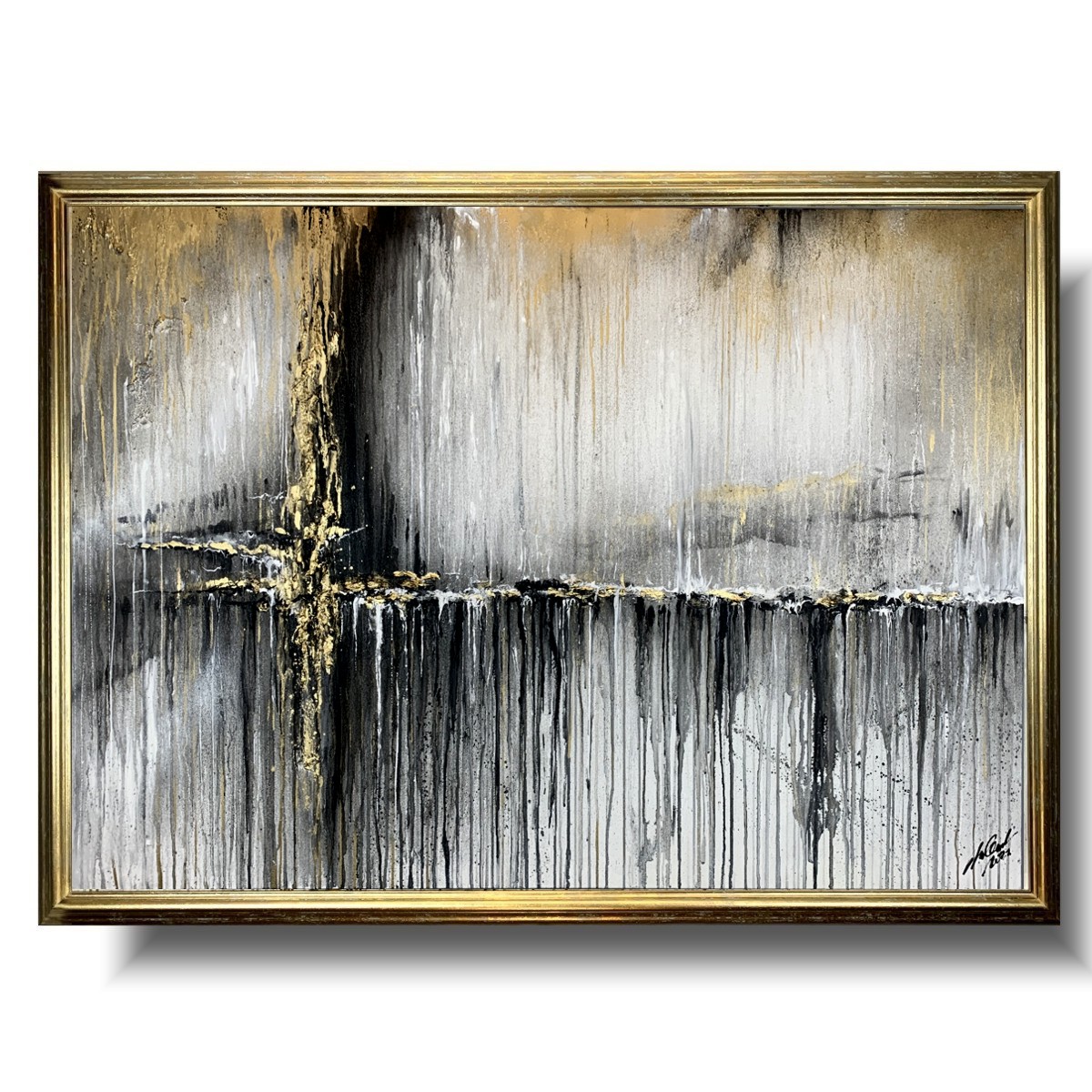 Elegancki obraz w ramie "Deszczowy dzień" autorska kolekcja 2003A