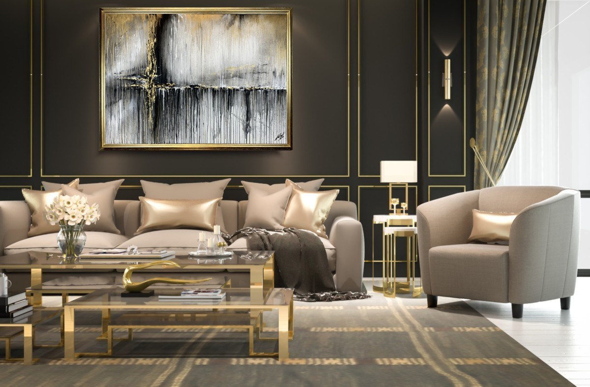 Elegancki obraz w ramie "Deszczowy dzień" autorska kolekcja 2003A - obrazek 2