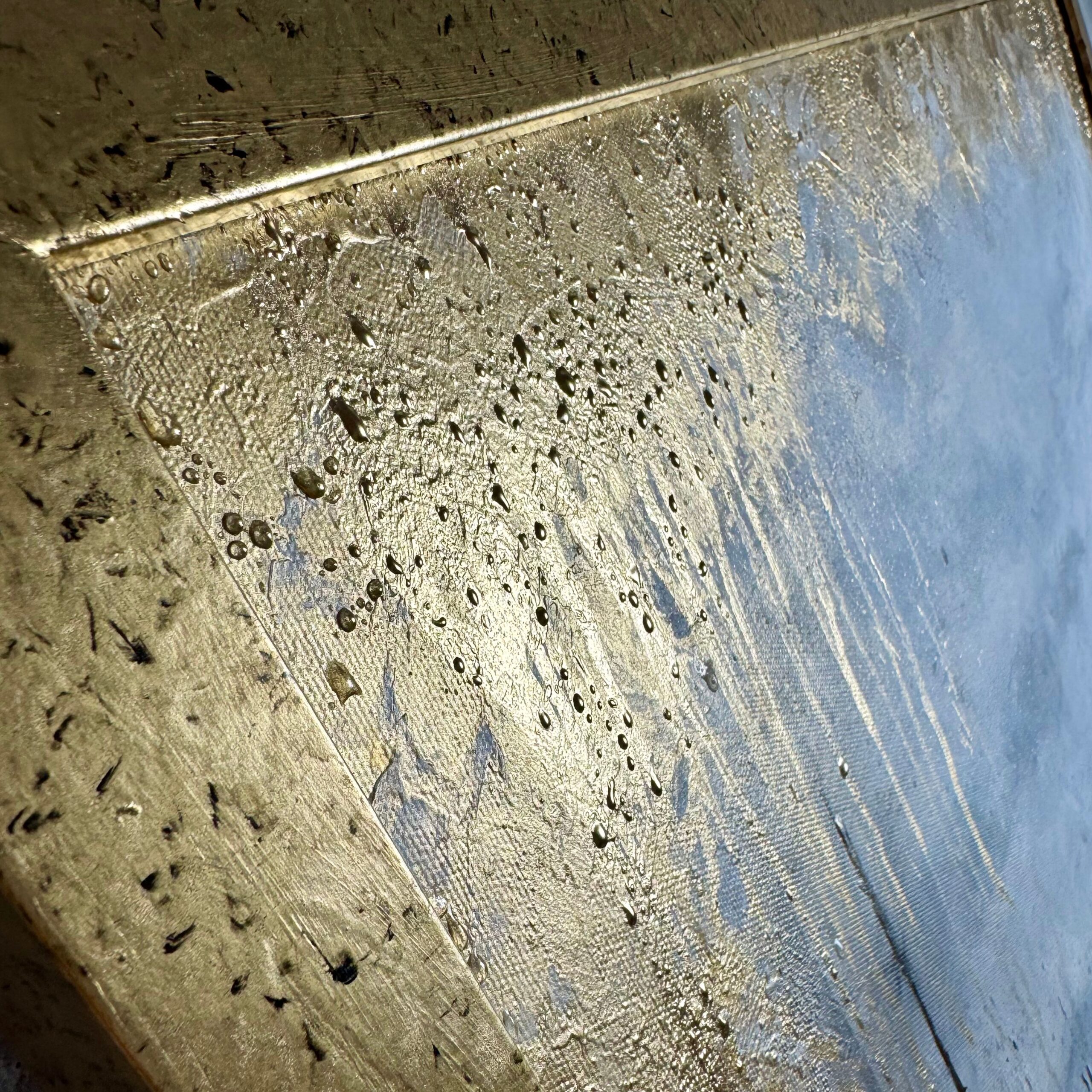 Elegancki marynistyczny złoty obraz "Tajemnicze nabrzeże" autorska kolekcja 1998A - obrazek 6