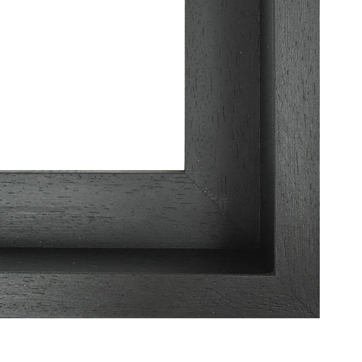 Drewniana rama american box do obrazu czarna SA50