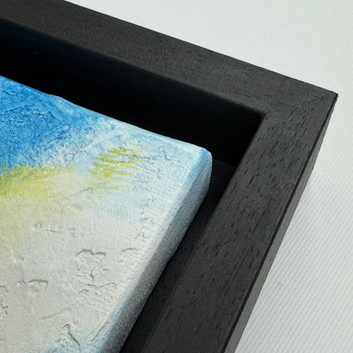 Drewniana rama american box do obrazu czarna SA50 - obrazek 4