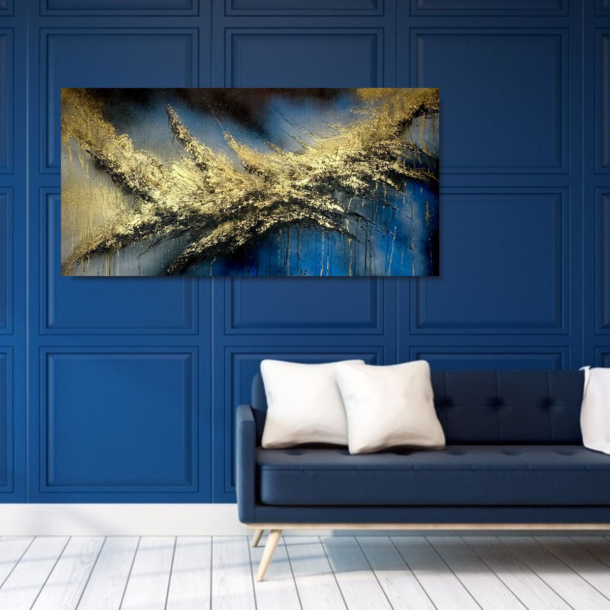 Nowoczesny obraz abstrakcja "Widmo luksusu" obrazy malowane 1955A - obrazek 2