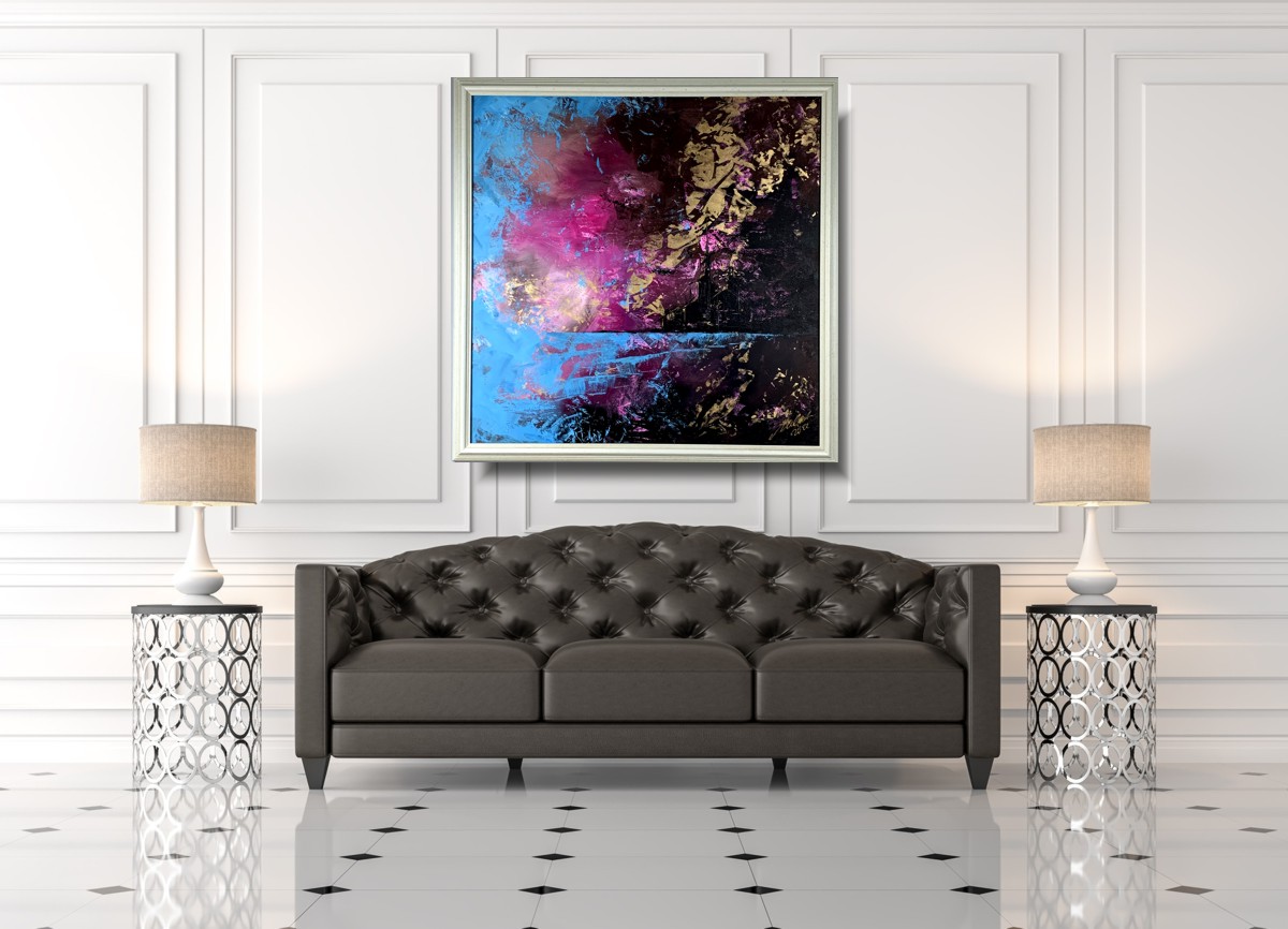 Obraz ręcznie malowany na płótnie "Magiczna chwila" 2112A - obrazek 2