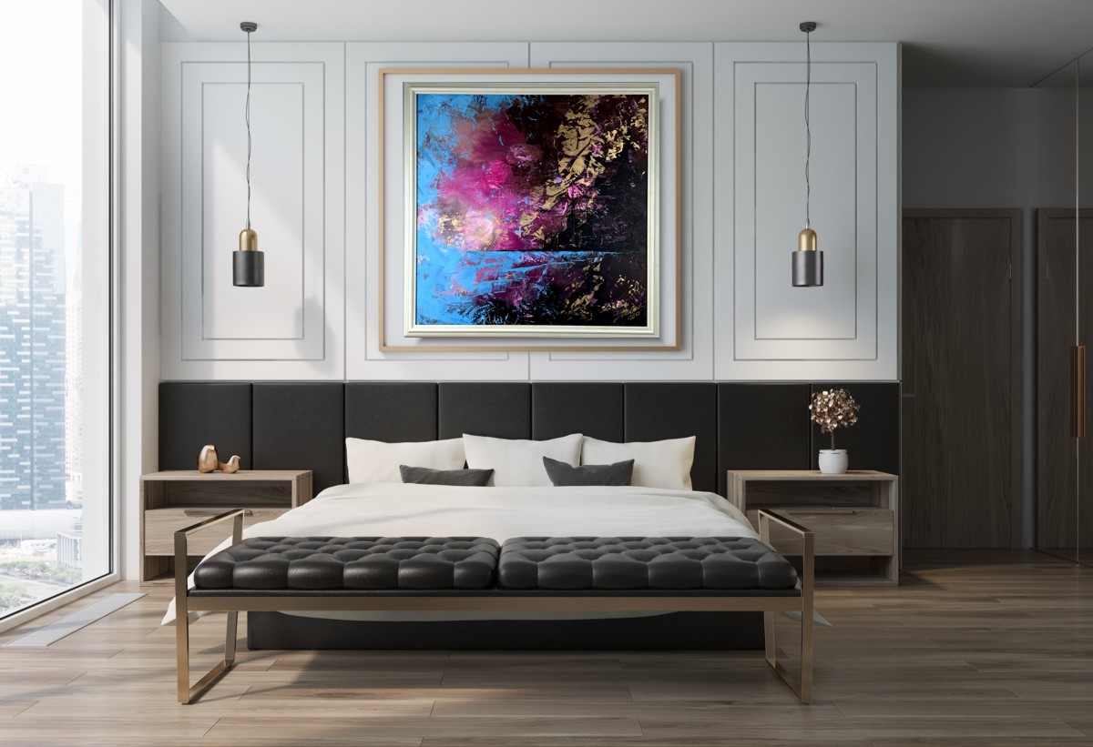 Obraz ręcznie malowany na płótnie "Magiczna chwila" 2112A - obrazek 3