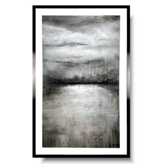 Obraz ręcznie malowany na płótnie "Mglisty krajobraz" 2114A