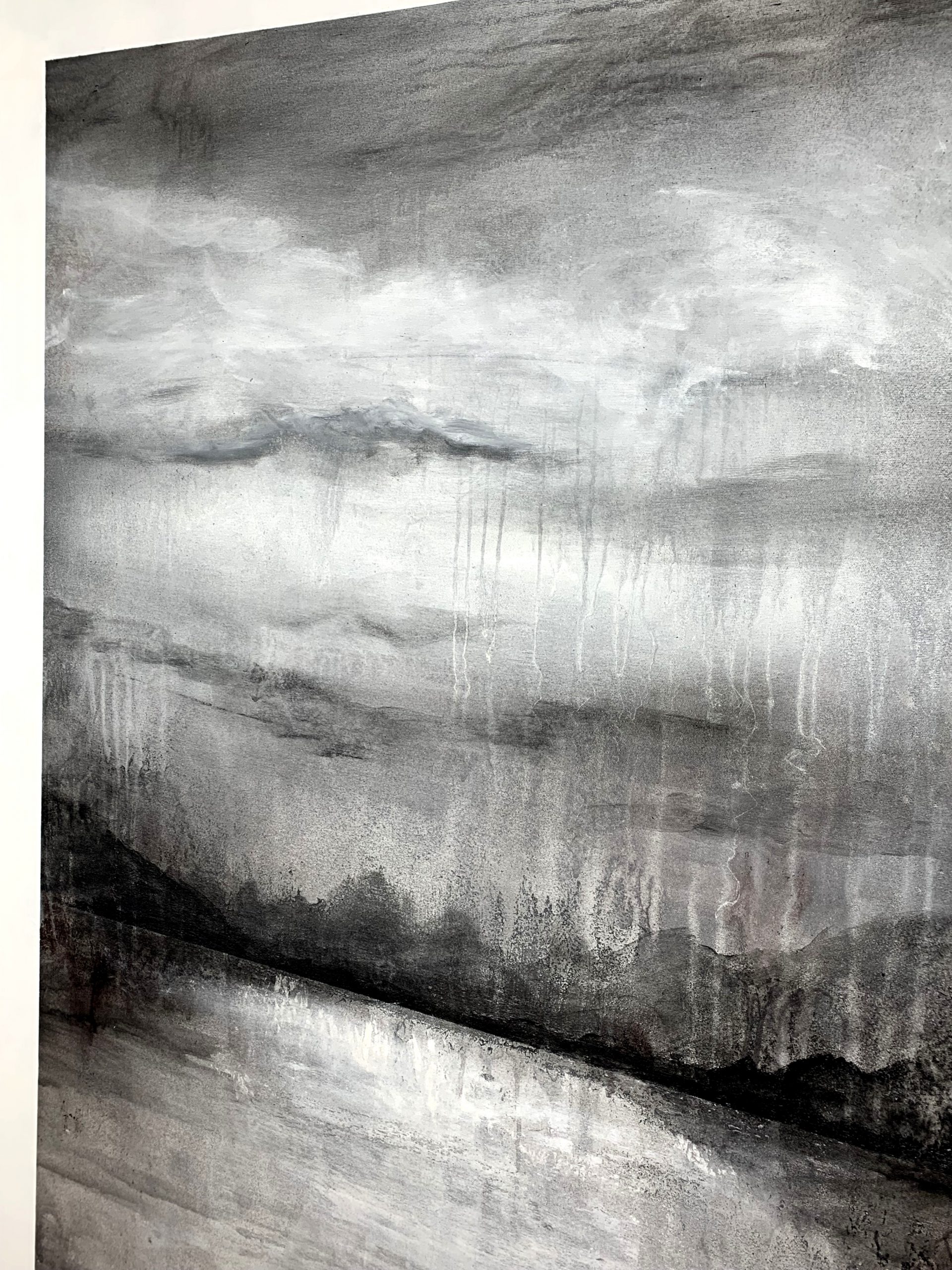 Obraz ręcznie malowany na płótnie "Mglisty krajobraz" 2114A - obrazek 5