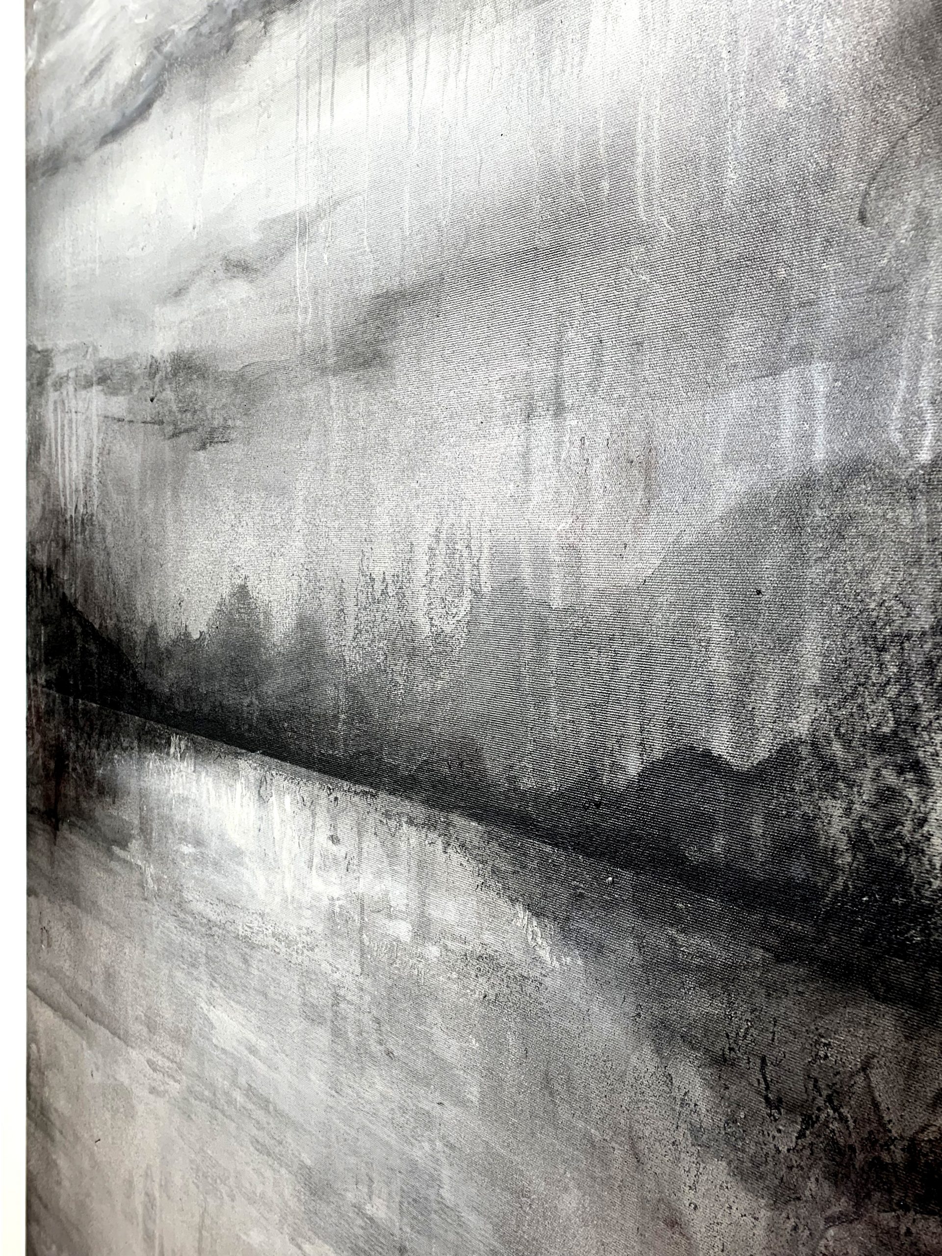 Obraz ręcznie malowany na płótnie "Mglisty krajobraz" 2114A - obrazek 7