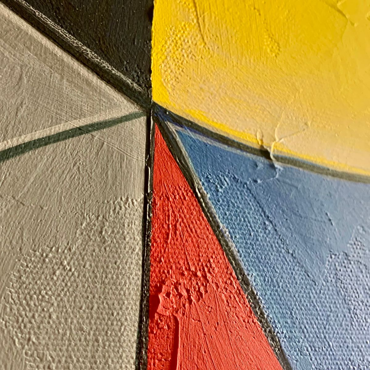 Obraz abstrakcja na płótnie "Kolorowy porządek" - komplet obrazów 2303A - obrazek 6