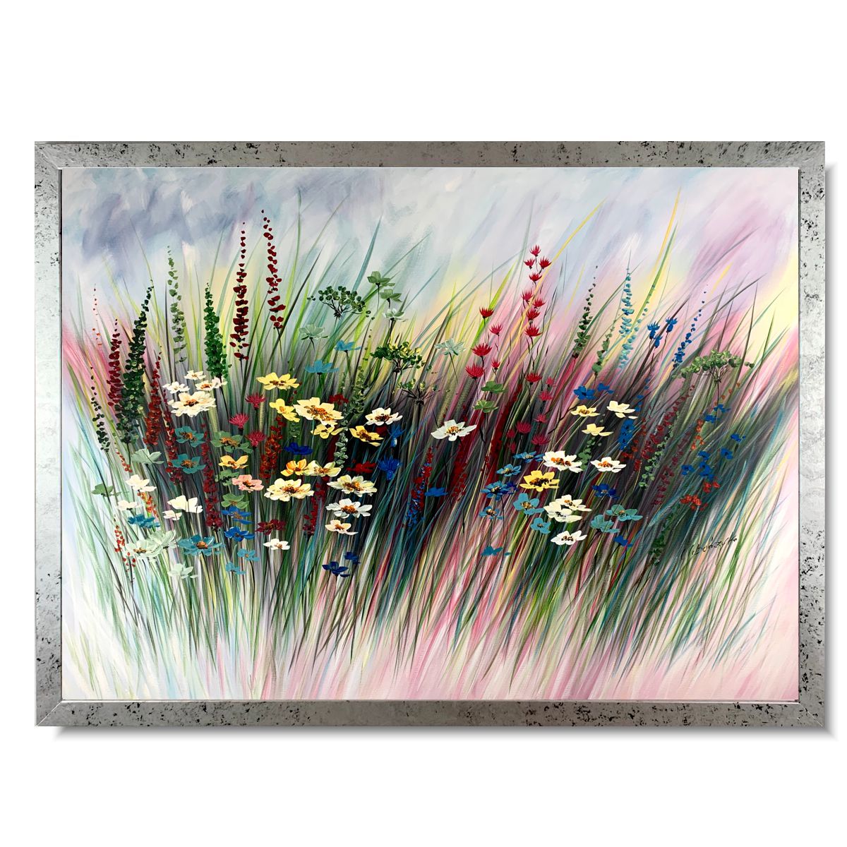 Obraz ręcznie malowany na płótnie "Polskie kwiaty" 2253A