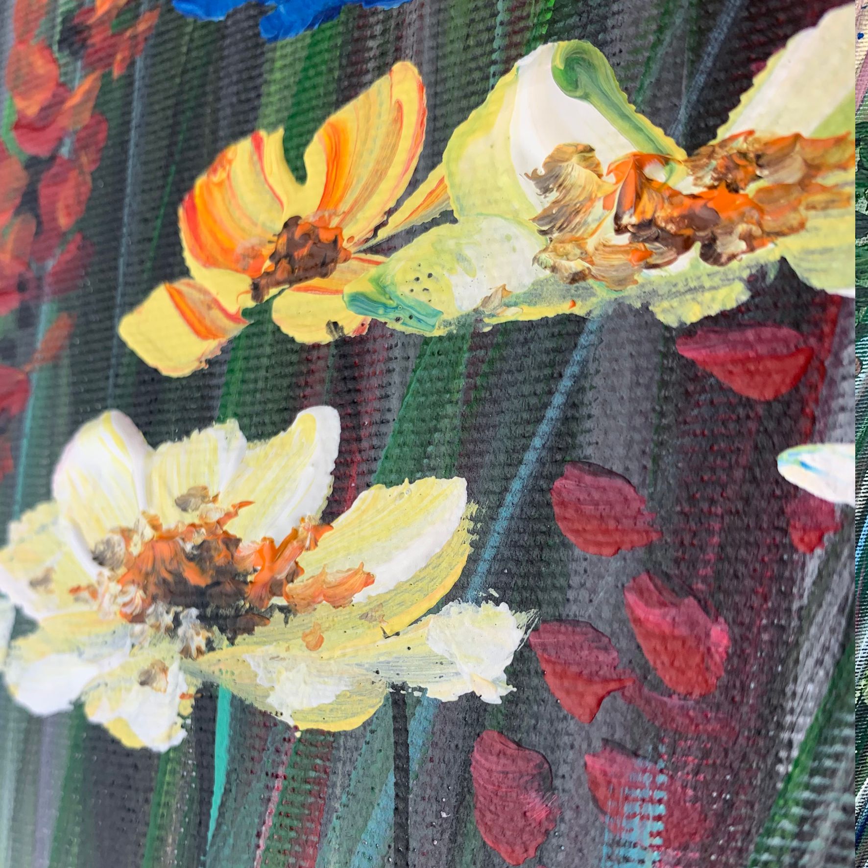 Obraz ręcznie malowany na płótnie "Polskie kwiaty" 2253A - obrazek 5