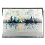 Obraz abstrakcja kolorowe miasto, Obraz kolorowe miasto, obraz w ramie, obrazy kolorowe, kolorowa abstrakcja, kolorowy pejzaż, obraz kolorowa architektura, obraz miasta i architektura