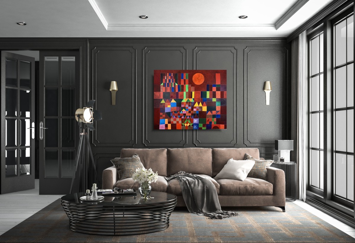 Obraz do salonu "Castle and sun" Klee 2217A - obrazek 2