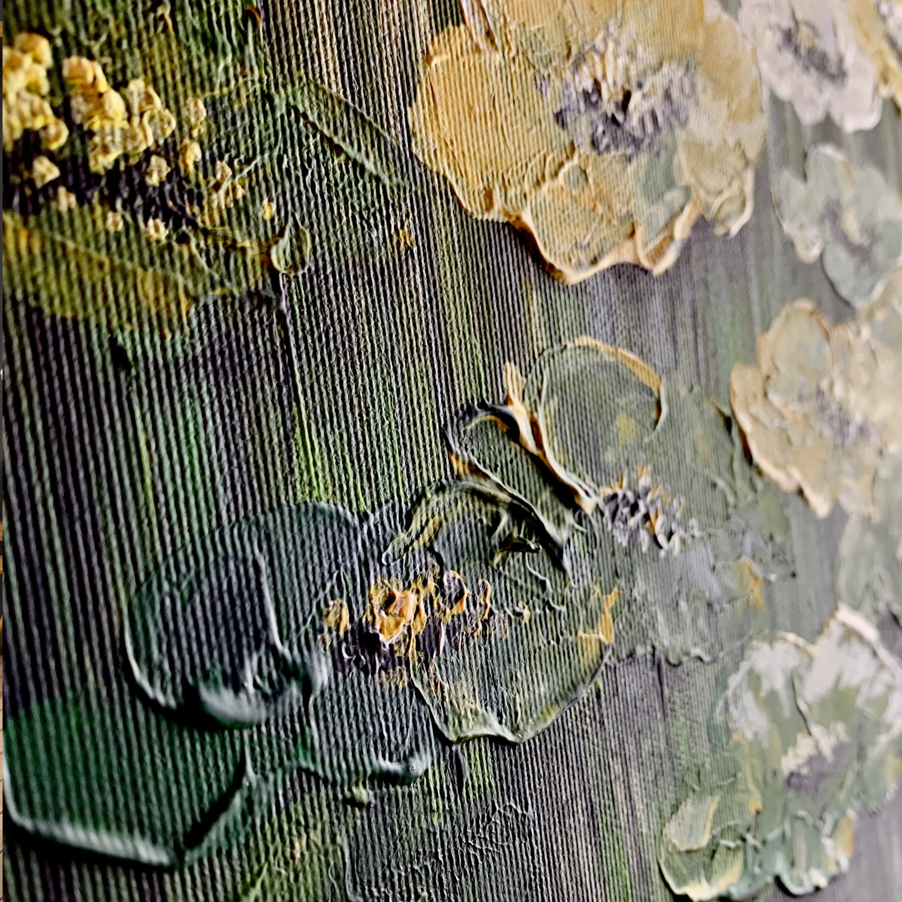 Obraz ręcznie malowany na płótnie "Wiosenne jaskry" 2222A - obrazek 5