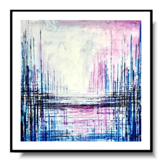 Obraz ręcznie malowany na płótnie "Pozytywna architektura" 2214A