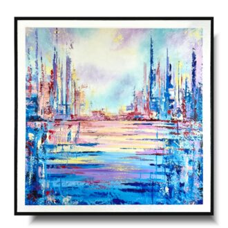 Obraz pastelowy do salonu "Color world" abstrakcja 2208A