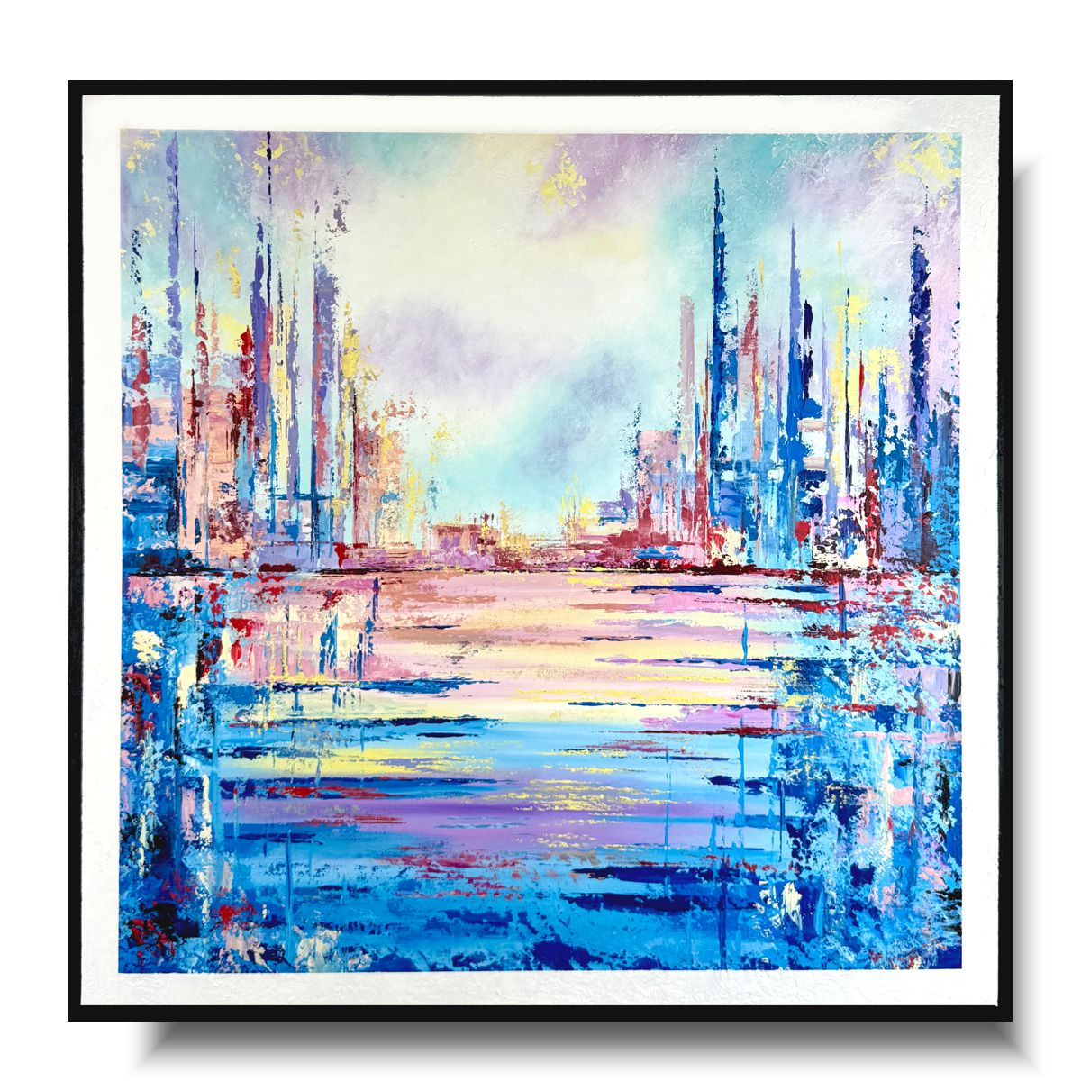 Obraz pastelowy do salonu "Color world" abstrakcja 2208A