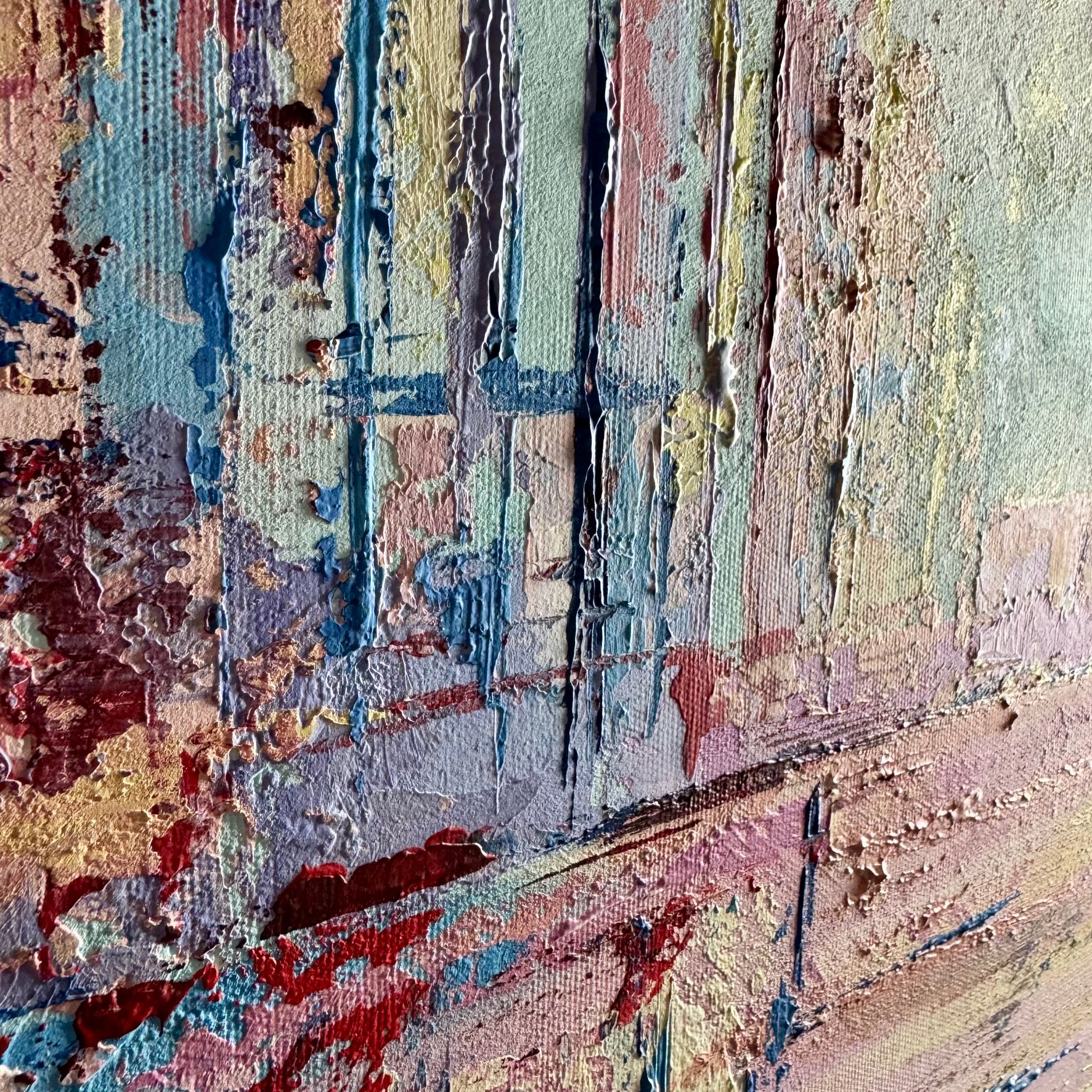 Obraz pastelowy do salonu "Color world" abstrakcja 2208A - obrazek 5