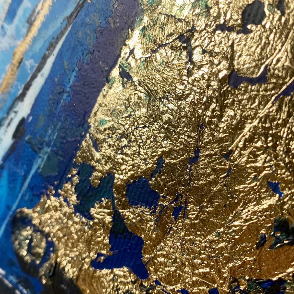 Obraz do salonu "Złota wstęga" abstrakcja 2180A - obrazek 7