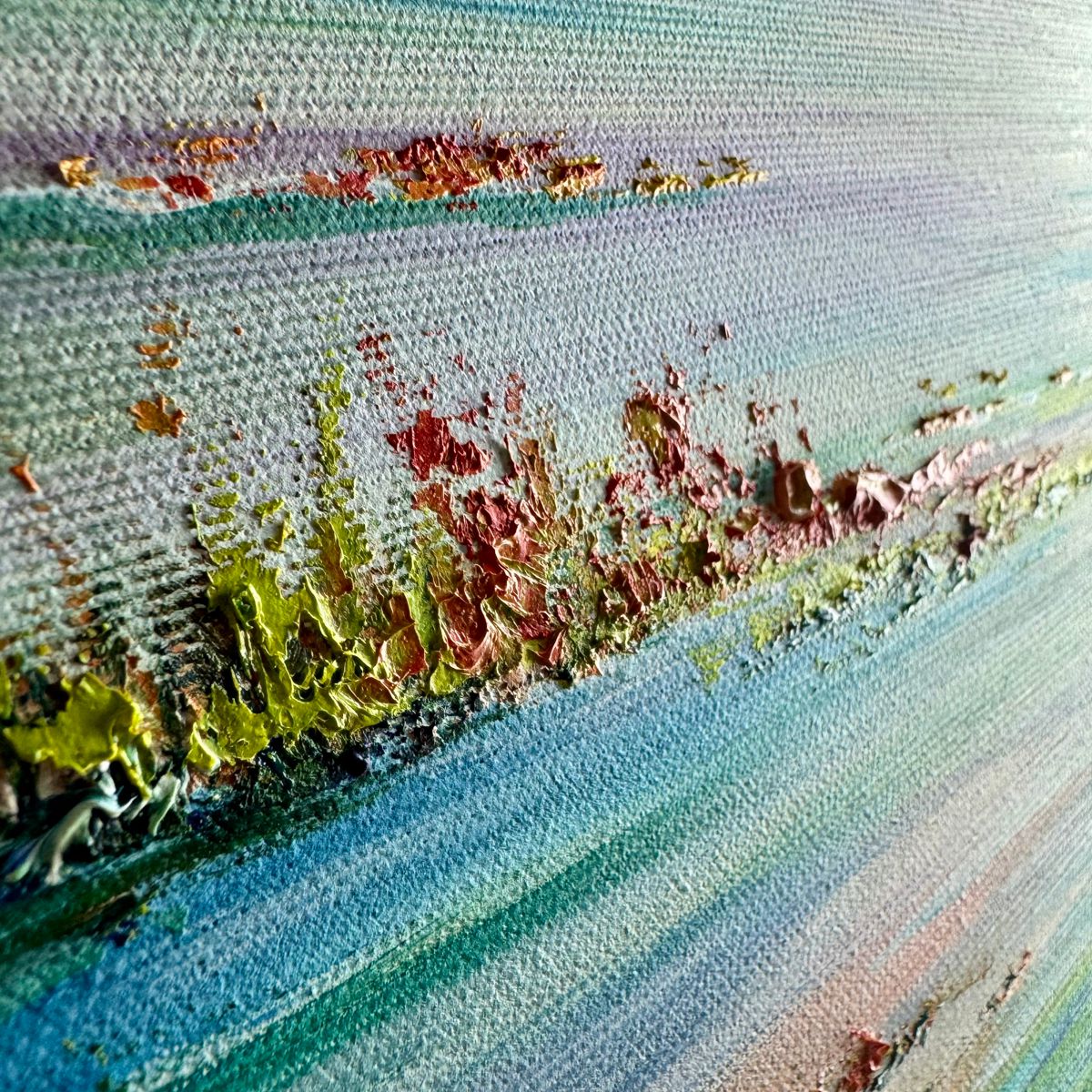 Obraz ręcznie malowany na płótnie "Koniec wakacji" 1922A - obrazek 5