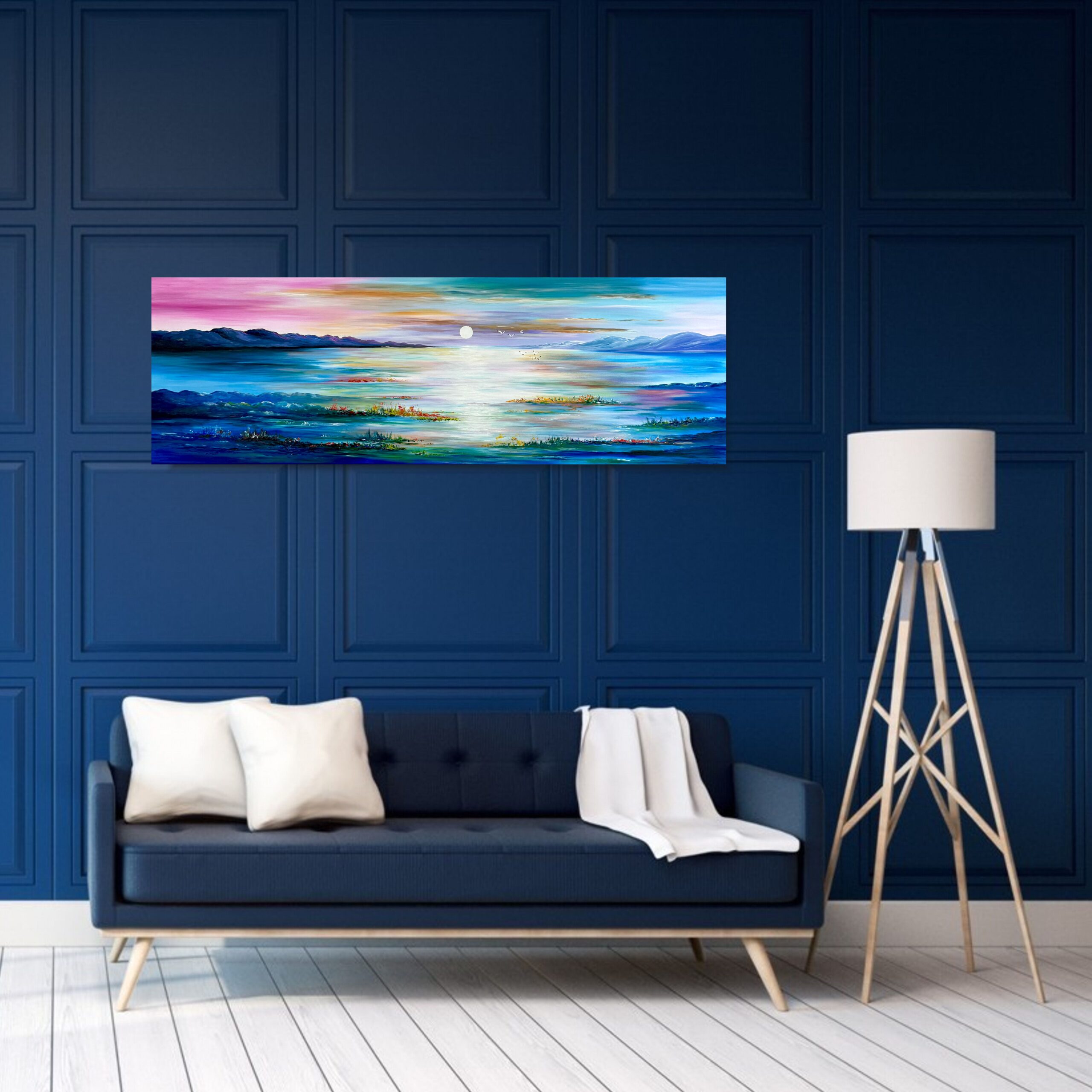 Obraz ręcznie malowany na płótnie "Koniec wakacji" 1922A - obrazek 2