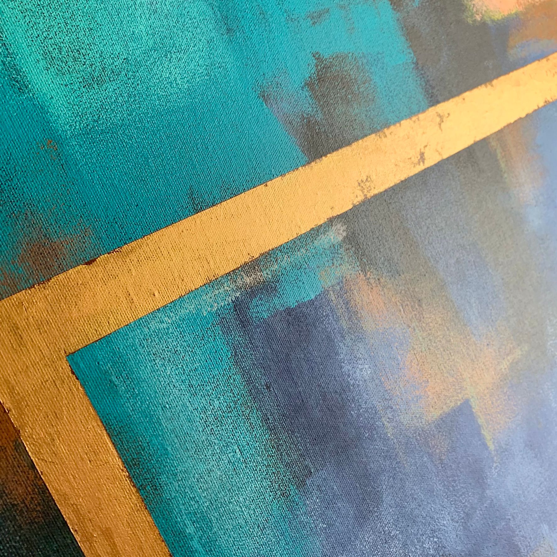 Obraz abstrakcyjny malowany na płótnie "Kostki" 2282A - obrazek 5