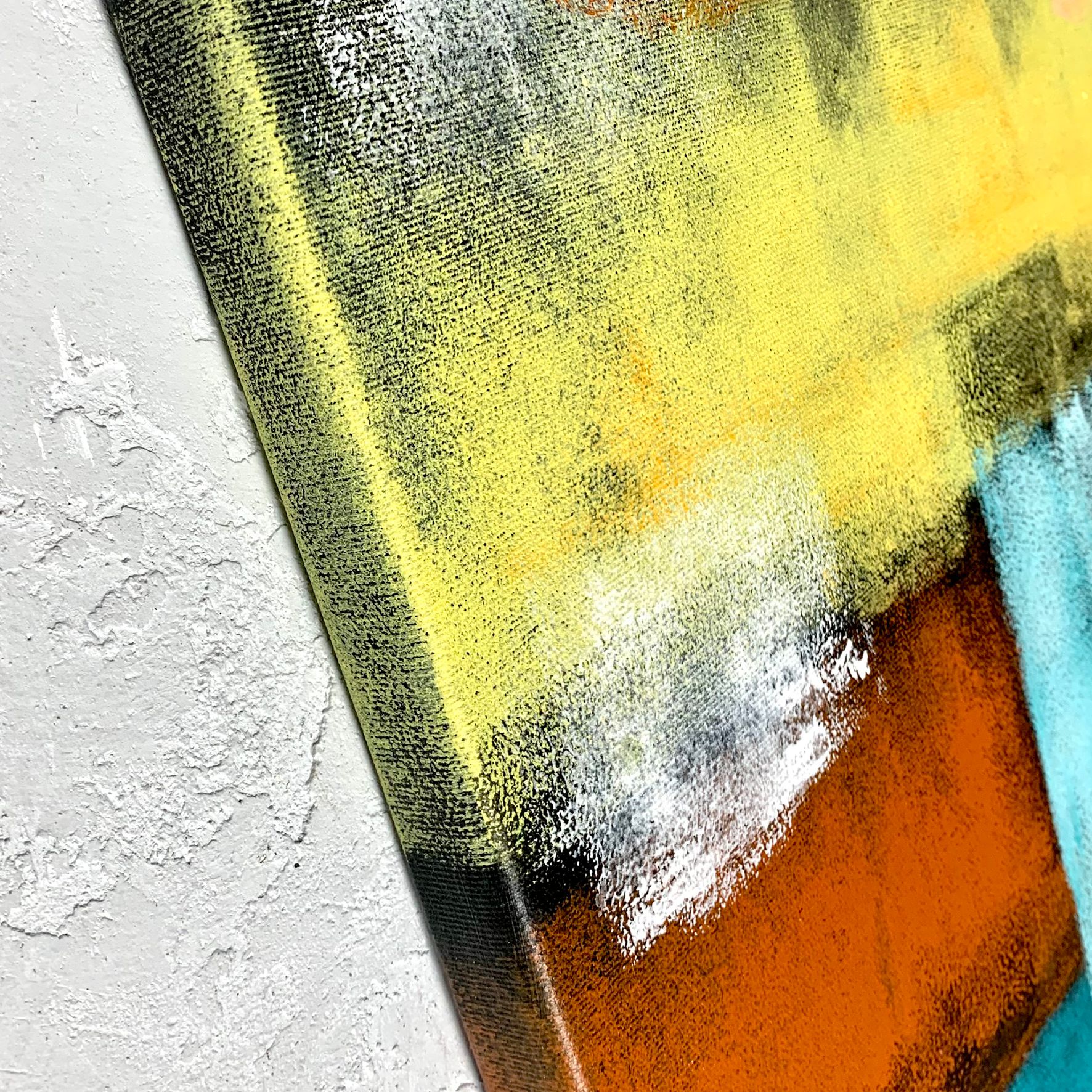 Obraz abstrakcyjny malowany na płótnie "Kostki" 2282A - obrazek 7