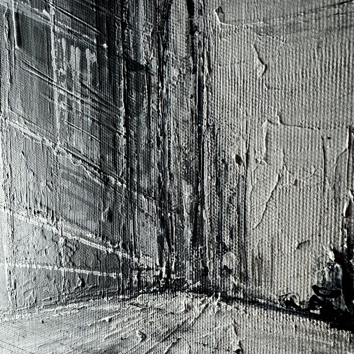 Obraz ręcznie malowany na płótnie "Monochromatyczne miasto" 2257A - obrazek 7