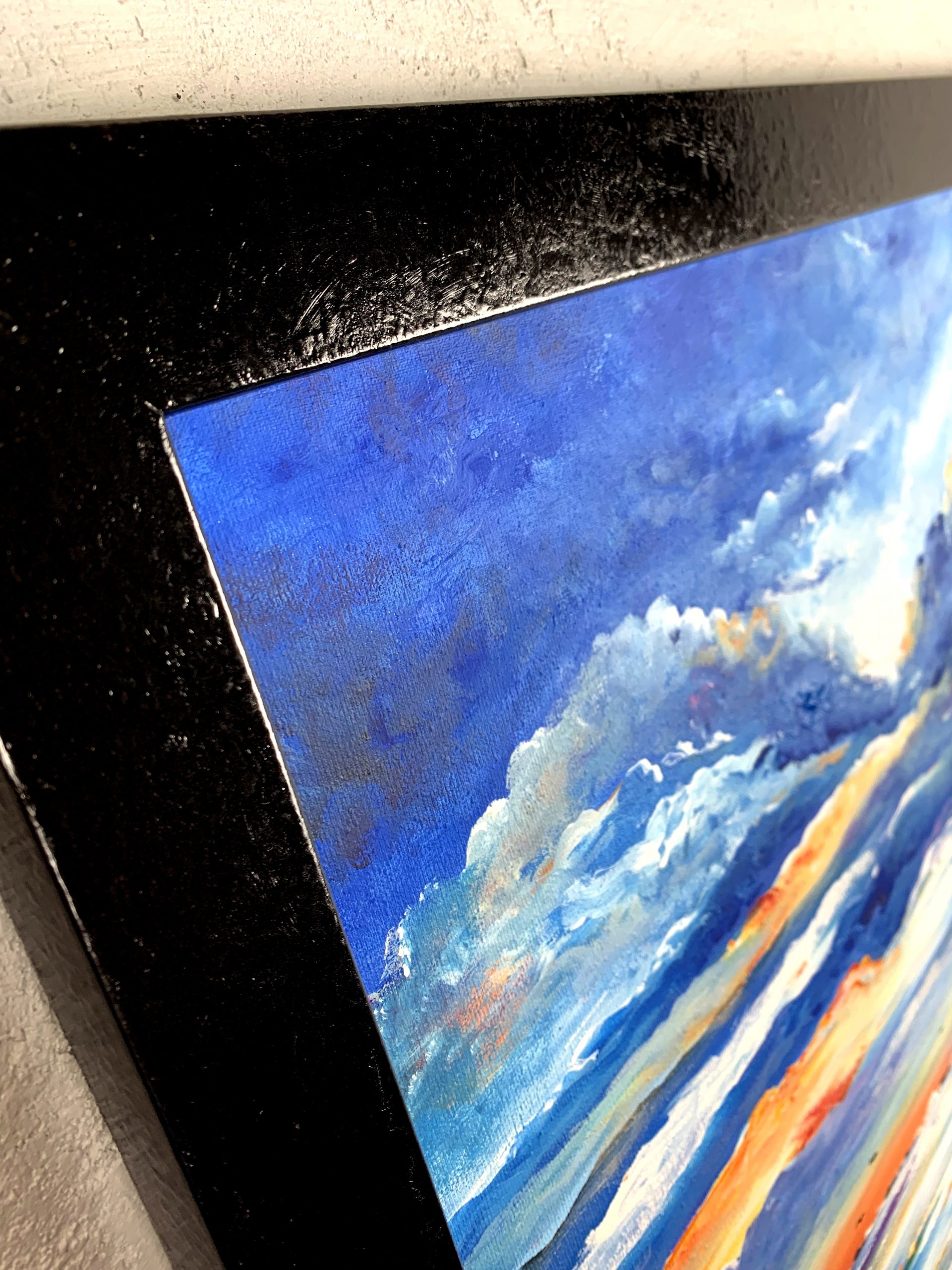 Obraz "Zachód słońca nad jeziorem" pejzaż w ramie 2143A - obrazek 6