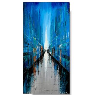 Obrazy na ścianę architektura "Męski spacer" obraz współczesny 2126A