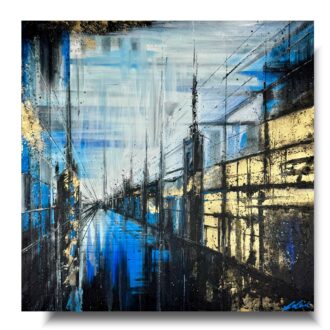 Obrazy ręcznie malowany na płótnie "Nocne miasto" 1899A