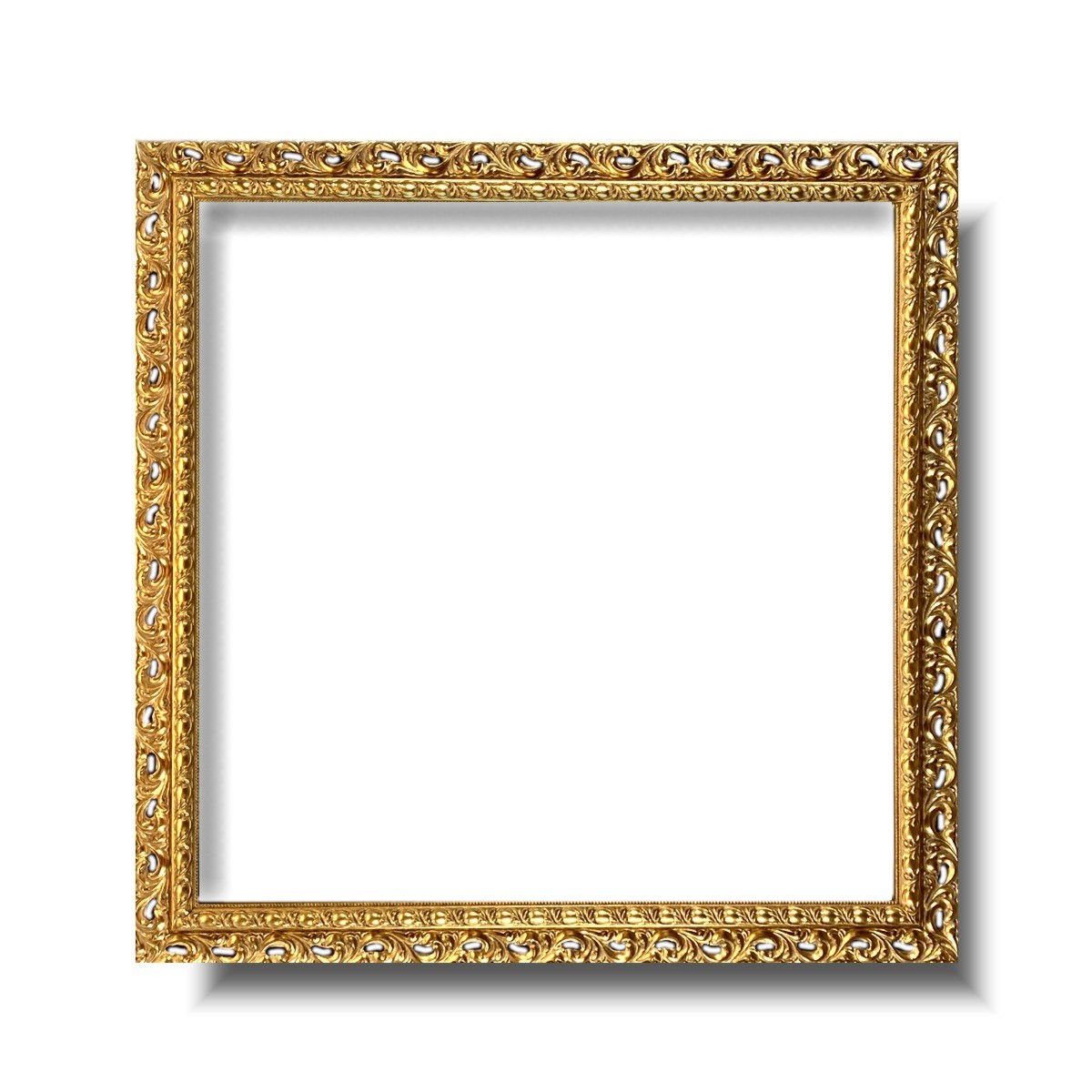 Złota rama do obrazu rzeźbiony ornament szlagmetal klasyka SA01 - obrazek 2