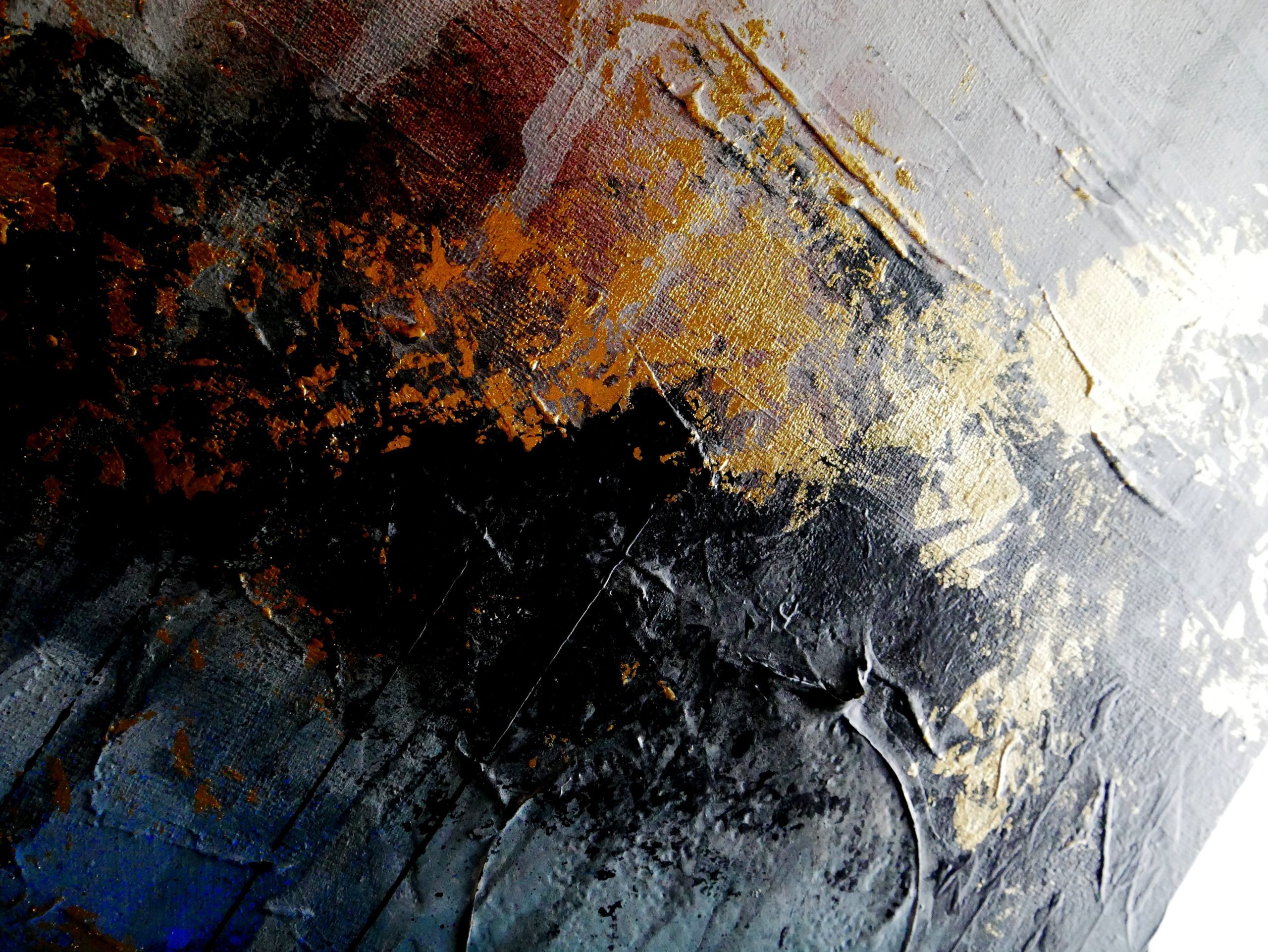 Abstrakcja tryptyk "We śnie" obraz ręcznie malowany 1886A - obrazek 5