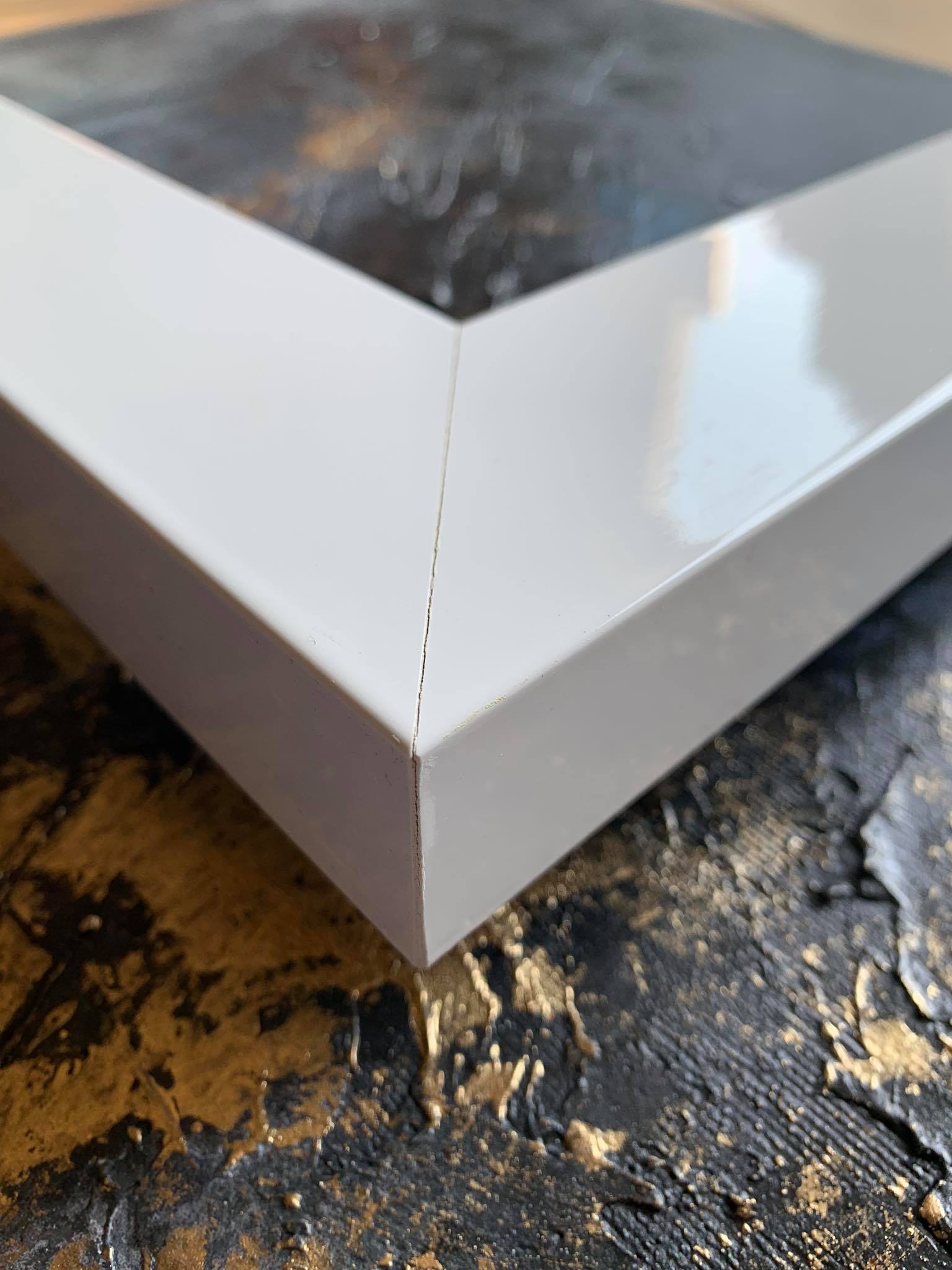 Rama do obrazu biała połysk nowoczesne ramy oprawy R22 - obrazek 3