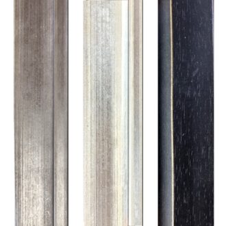 Rama do obrazu srebrna czarna szczotkowana E1-E3