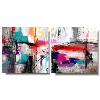 Abstrakcja obraz do domu "Pastelowe kolory" obrazy nowoczesne ręcznie malowane 1316A