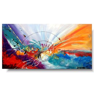 Duży obraz kolorowa spirala nowoczesny obraz abstrakcja do salonu 1474A