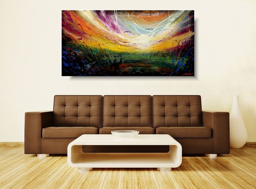 Duży obraz widok "Wiosenny dzień" obrazy do nowoczesnego salonu 1517A - obrazek 3