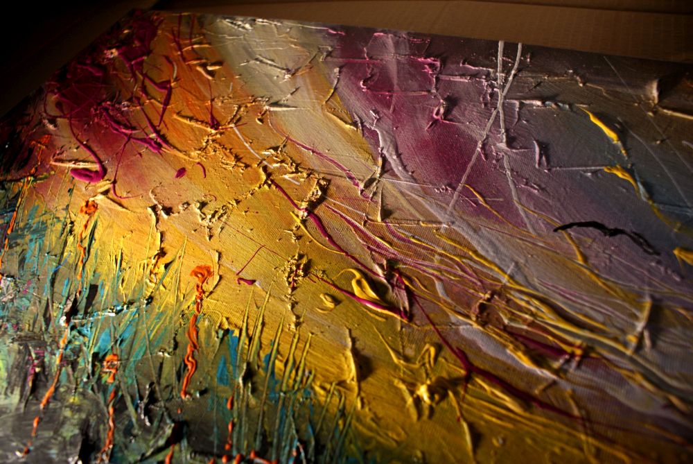 Duży obraz widok "Wiosenny dzień" obrazy do nowoczesnego salonu 1517A - obrazek 5