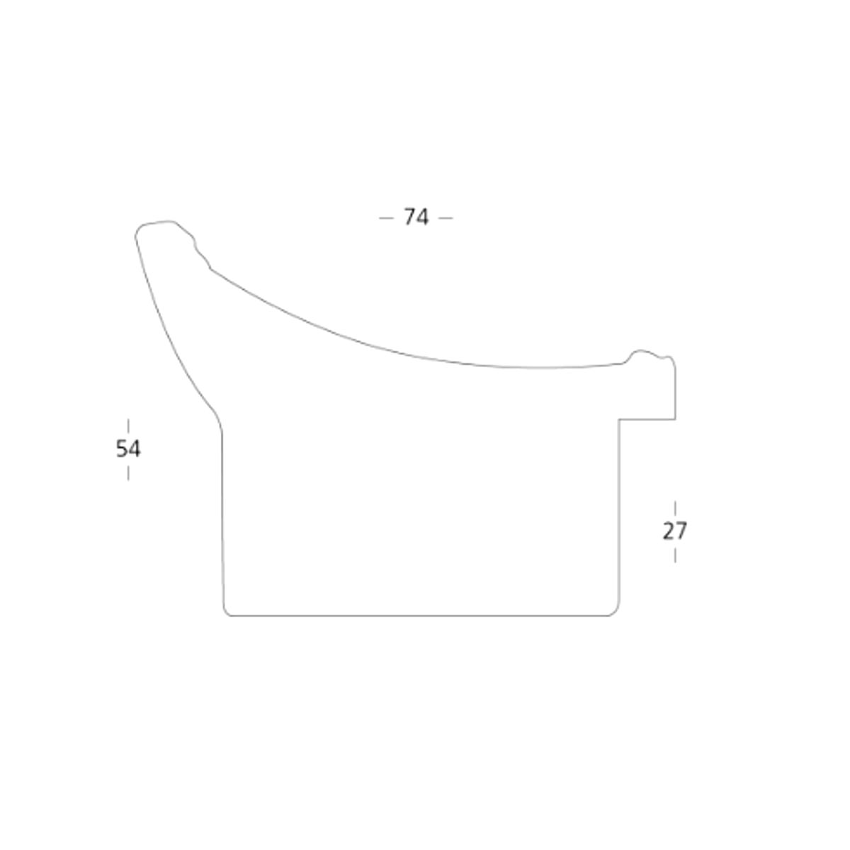Szeroka rama do obrazu czarna i brązowa AP6 - obrazek 4