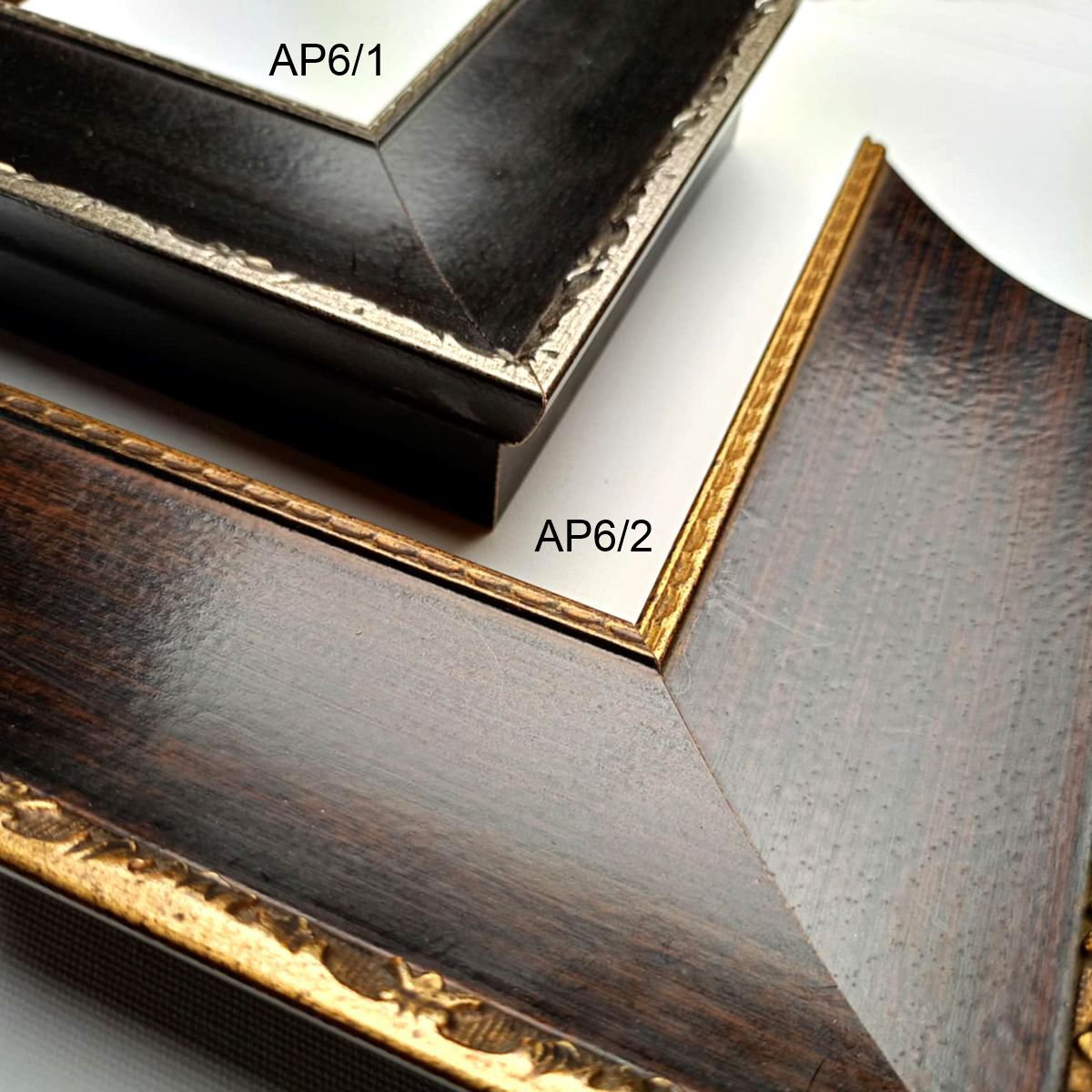 Szeroka rama do obrazu czarna i brązowa AP6 - obrazek 2